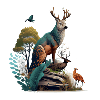 Discover the Beauty of Wildlife Illustration with High-Quality PNG Images