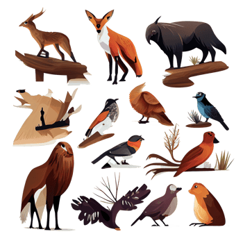 Discover the Beauty of Wildlife Illustration with High-Quality PNG Images