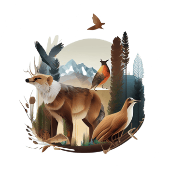 Discover the Beauty of Wildlife Illustration with High-Quality PNG Images