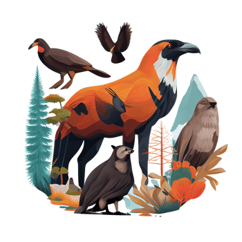 Discover the Beauty of Wildlife Illustration with High-Quality PNG Images