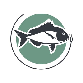 Illustration vector of snapper fish for template logo design restaurant or fishing club