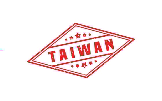 TAIWAN stamp rubber with grunge style on white background vector