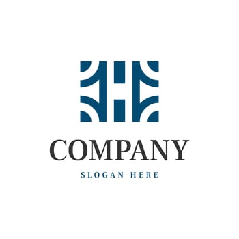 letter h ornament logo vector