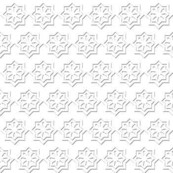 Embossed Islamic Geometric Pattern, Muslim Ttaditional Ornament vector