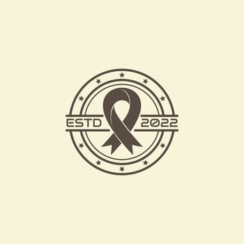 simple ribbon logo vector