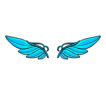 Wing cartoon art illustration vector