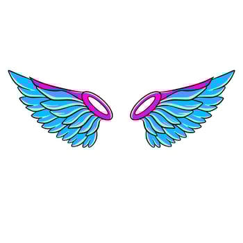 Wing cartoon art illustration vector