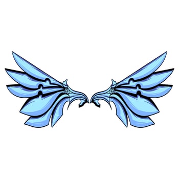 Wing cartoon art illustration vector