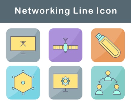 Networking Vector Icon Set