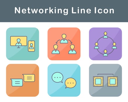 Networking Vector Icon Set