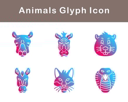 Animals Vector Icon Set