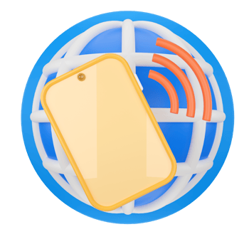 Smartphone. Communication concept 3D rendering. png