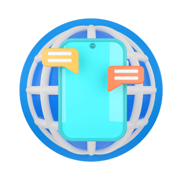 Chat. Communication concept 3D rendering. png