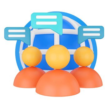 People taking. Communication concept 3D rendering. png