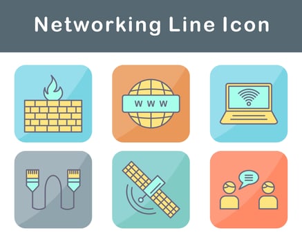 Networking Vector Icon Set