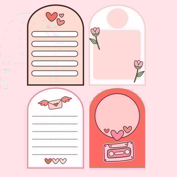 Memopad Cute Lovely Valentine... vector