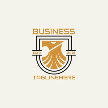 simple eagle logo vector