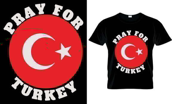 TURKIYE T - SHIRT DESIGN vector