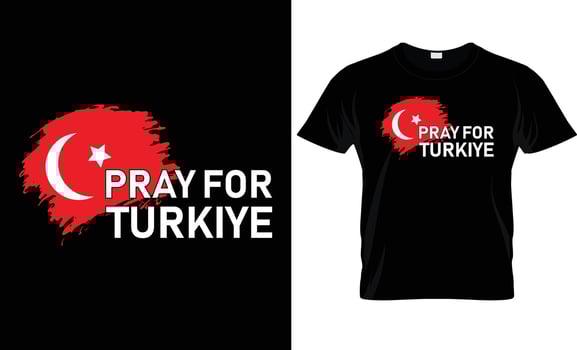 TURKIYE T - SHIRT DESIGN vector