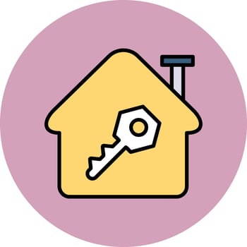 House Key Vector Icon