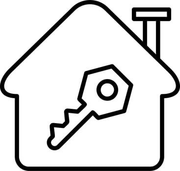 House Key Vector Icon