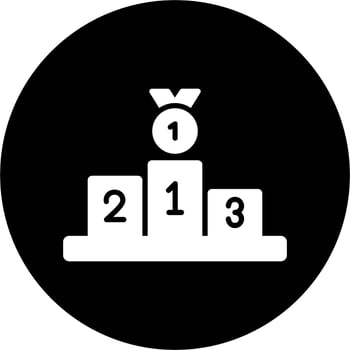Podium Vector Icon