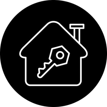 House Key Vector Icon