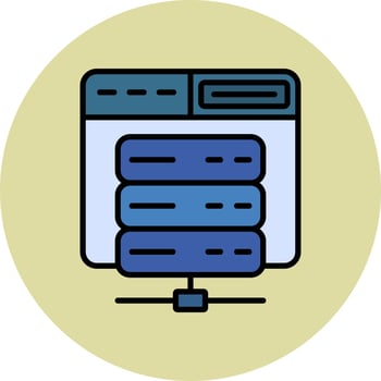 Web Hosting Vector Icon