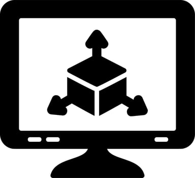 3d Modeling Vector Icon