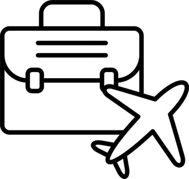 Business Trip Vector Icon
