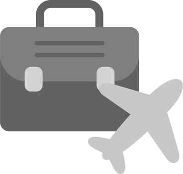 Business Trip Vector Icon