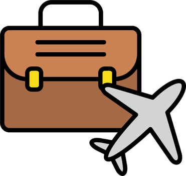 Business Trip Vector Icon