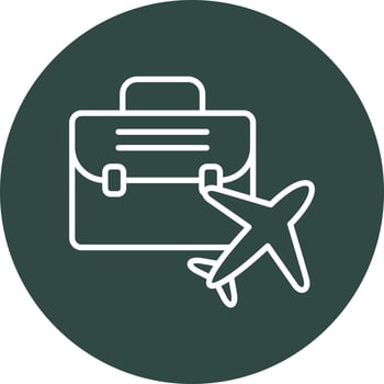 Business Trip Vector Icon