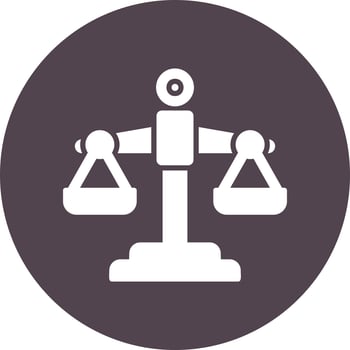 Law Scale Vector Icon