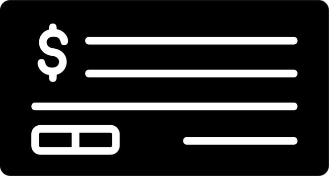 Cheque Vector Icon
