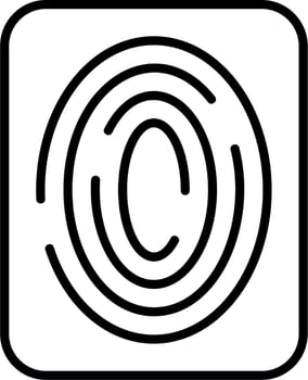 Fingerprint Scan Vector Icon