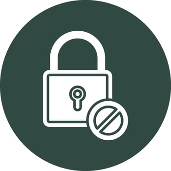 Blocked Vector Icon