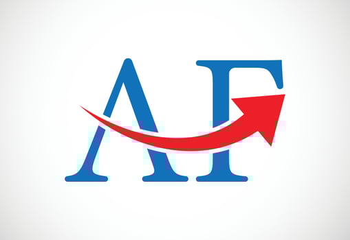 Initial AF Letter logo design, Vector design concept