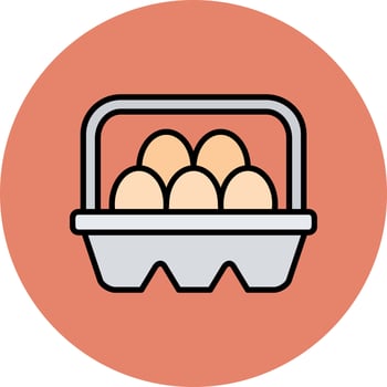 Egg Carton Vector Icon