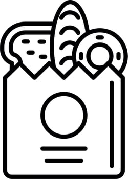 Grocery Bag Vector Icon