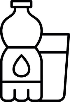 Water Bottle Vector Icon