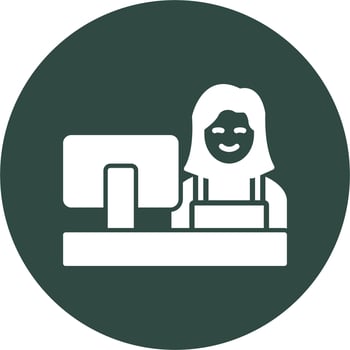 Cashier Vector Icon