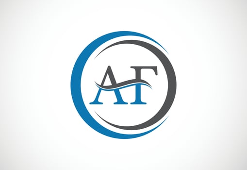 Initial AF Letter logo design, Vector design concept