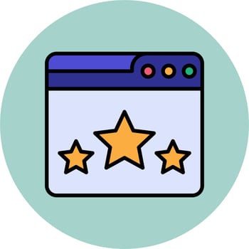 Web Rating Vector Icon
