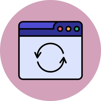 Web Refresh Vector Icon