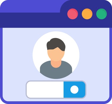 Web Login Vector Icon