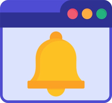 Web Notifications Bell Vector Icon