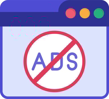 Ads Block Vector Icon