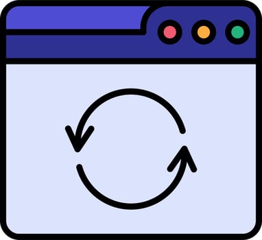 Web Refresh Vector Icon