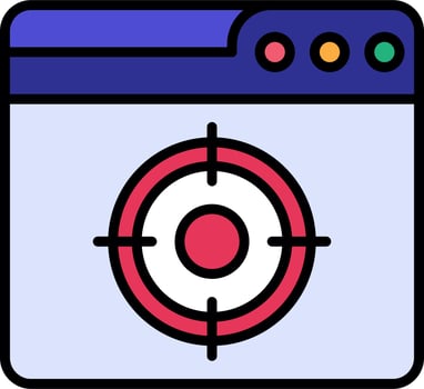 Web Target Vector Icon